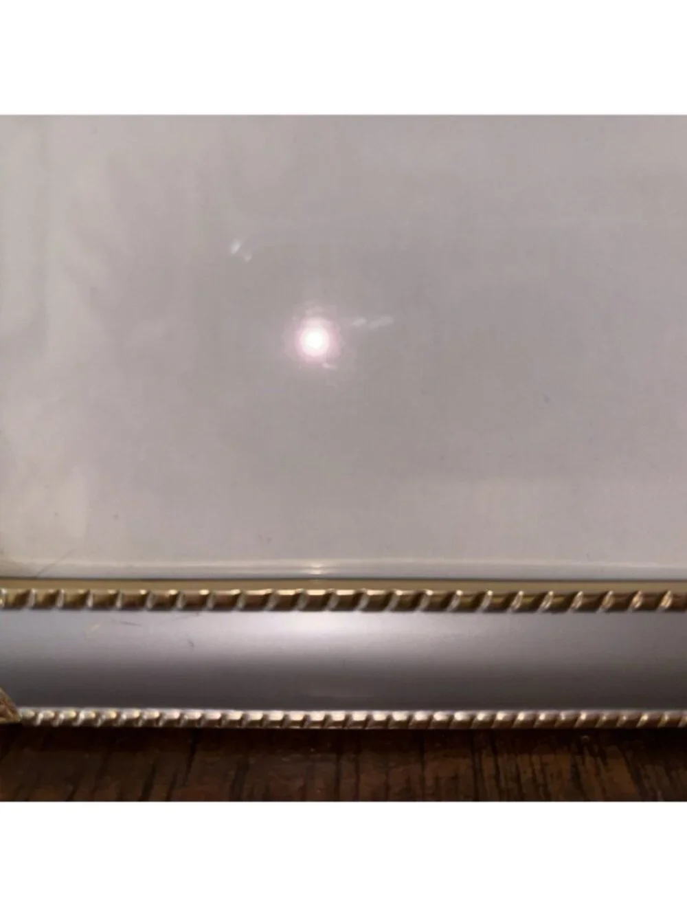 Vintage Elysees Polished Silver & Brass Scroll Frame for 5
